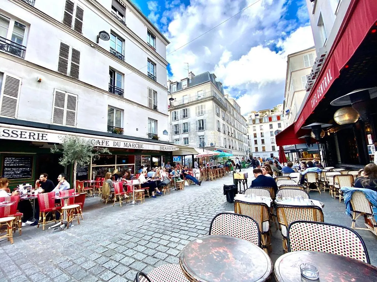 Tour Eiffel Studio Lumineux Avec Terrasse. פריז